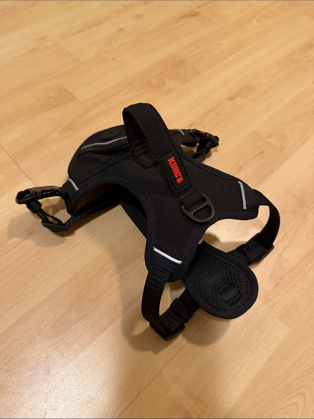 Kong Black Poop Bag Reflective Dog Harness Size S